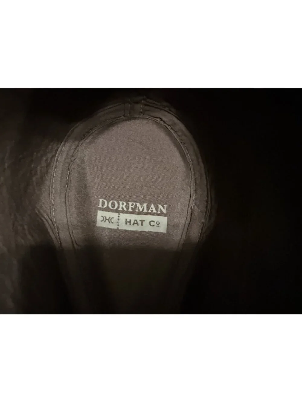 Dorfman Hat Co Mens Fedora Hat Weathered Cloth Brown Medium New